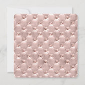 Roos Gouden Roze Paris Bruidsdouche Uitnodiging (Achterkant)