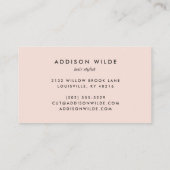  Roos Gouden Schaar Logo Salon Afsprakenkaartje (Achterkant)