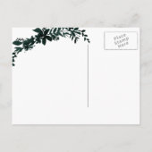 Roos gouden script Floral lavendel save the date Aankondigingskaart (Achterkant)