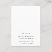 Roos Gouden Sieraden Logo Oorbel Display Kaart Visitekaartje (Achterkant)