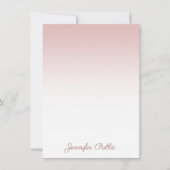 Roos Gouden Sjabloon Handschrift Script Naam Moder (Voorkant)