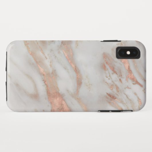 Roos-gouden smelttextuur Case-Mate iPhone case (Achterkant (horizontaal))