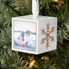 Roos gouden sneeuwvlok 2 foto kerstvakantie decoratie