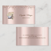 Roos gouden snoepjes, bakkerij bloemmixer visitekaartje (Voorkant / Achterkant)