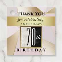 Roos Gouden Sparkle 70e Verjaardag Dank u