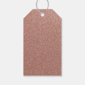 Roos Gouden Sparkle Jurk Quinceanera Labels Cadeaulabel (Achterkant)