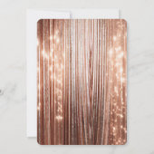 Roos Gouden Sparkle Tinsel Stripes 16e verjaardag Kaart (Achterkant)