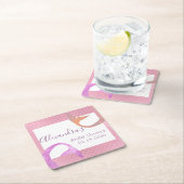 Roos Gouden Sparkle Zeemeermin Vrijgezellenfeest O Kartonnen Onderzetters (Insitu)