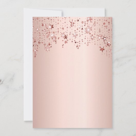 Roos gouden sterren 60e verjaardag kaart (Achterkant)