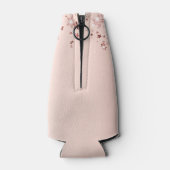 Roos gouden sterren baby shower flesjeskoeler (Achterkant)