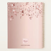 Roos gouden sterren blush roze 2026 planner (Achterkant)