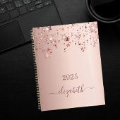 Roos gouden sterren druppelen monogram naam girly  planner
