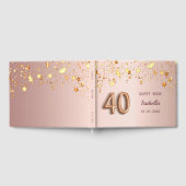 Roos gouden sterren naam 40e verjaardag gastenboek (Volledig)