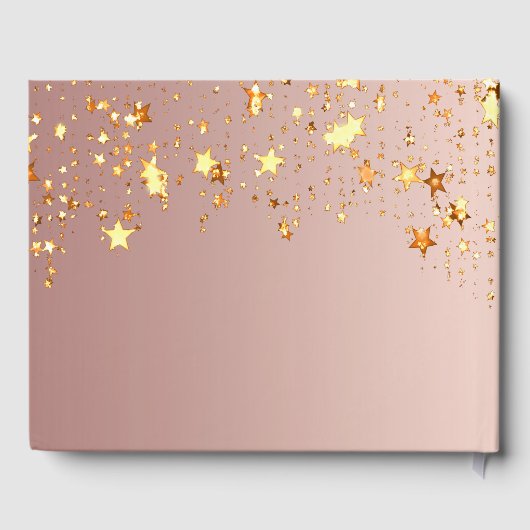 Roos gouden sterren naam 40e verjaardag gastenboek (Achterkant)