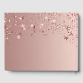 Roos gouden sterren naam 50ste verjaardag gastenboek (Achterkant)