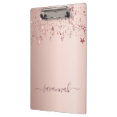 Roos gouden sterren, naam script klembord (Links)