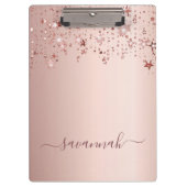 Roos gouden sterren, naam script klembord (Voorkant)