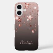 Roos gouden sterren zwarte naam Case-Mate iPhone case (Achterkant)