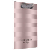 Roos-gouden strepen klembord (Rechts)