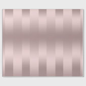 Roos-gouden strepen, metaal cadeaupapier (Vlak)