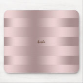 Roos-gouden strepen muismat (Voorkant)