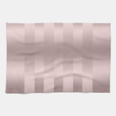 Roos-gouden strepen theedoek (Horizontaal)