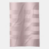 Roos-gouden strepen theedoek (Verticaal)