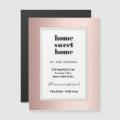 Roos gouden thuisbasis - roterende magneet (Voorkant / Achterkant)