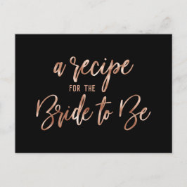Roos Gouden Typografie Vrijgezellenfeest Recept Ka Briefkaart