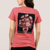 Roos gouden vaas Rozen Tri-Blend T-shirt (Achterkant)