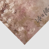 Roos Gouden Verf Bloemen Tissuepapier (Detail)