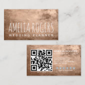 Roos Gouden Verf Metallic Visitekaartje (Voorkant / Achterkant)