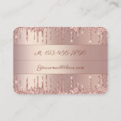 Roos gouden Visitekaartje blush glanzend glitter (Achterkant)
