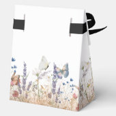 Roos gouden vlinder tuin bruiloft gunst doos bedankdoosjes (Achterkant)