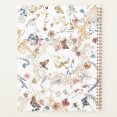 Roos gouden vlinder tuin bruiloft planner (Achterkant)