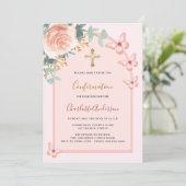 Roos gouden vlinders bloemenboog Bevestiging Kaart (Staand voorkant)