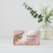 roos gouden vrouw handwastechnicus bussen visitekaartje (Staand voorkant)