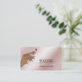 roos gouden vrouw handwastechnicus bussen visitekaartje (Staand voorkant)