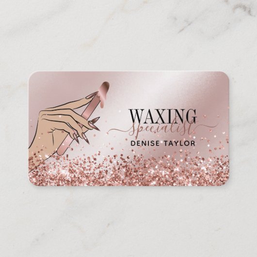 roos gouden vrouw handwastechnicus visitekaartje (Voorkant)