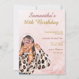 Roos gouden vrouw verjaardag kaart