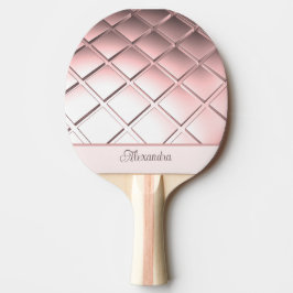 Roos gouden wafel gepersonaliseerd tafeltennisbatje