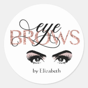 Roos Gouden Wenkbrauw Tinting MicroBlading Threadi Ronde Sticker