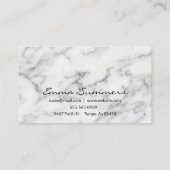 Roos gouden wenkbrauw wimper marmeren make-up ogen visitekaartje (Achterkant)