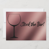 Roos Gouden Wijnglas Voorraad de Bar Koppels Douch Kaart (Achterkant)