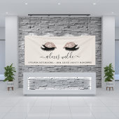 Roos Gouden Wimpers Salon Business Spandoek