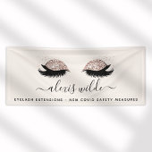 Roos Gouden Wimpers Salon Business Spandoek