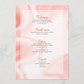 Roos-gouden zachte marmerzirlen menu (Voorkant)