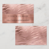 Roos Gouden Zebra Visitekaartje (Voorkant / Achterkant)
