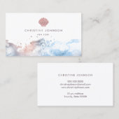 roos gouden zeeschelp logo design visitekaartje (Voorkant / Achterkant)
