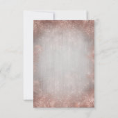 Roos Gouden Zeester Strand Bruiloft RSVP Kaartje (Achterkant)